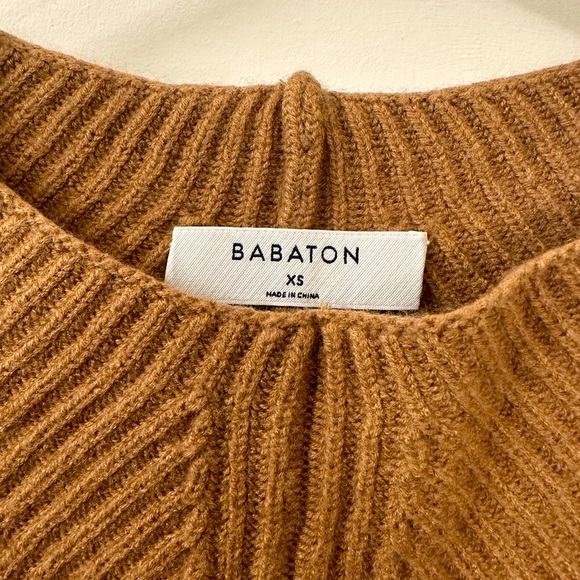 Aritzia Babaton Chalmers Sweater | XS | Constant Camel | Like New - Picture 2 of 6
